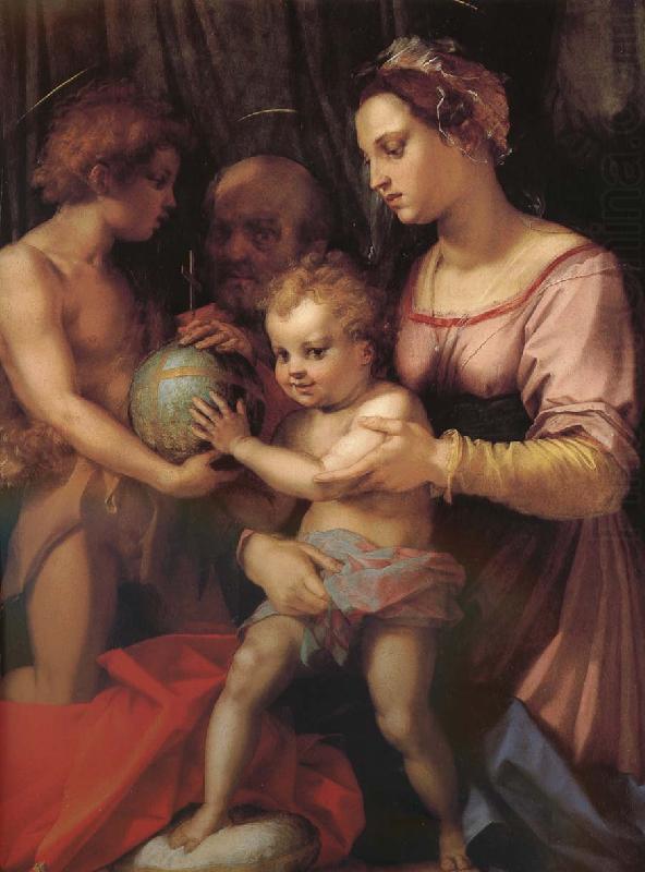 Andrea del Sarto Holy family and younger John china oil painting image